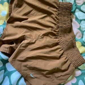 Nike Tan Athletic Shorts Lightweight Design